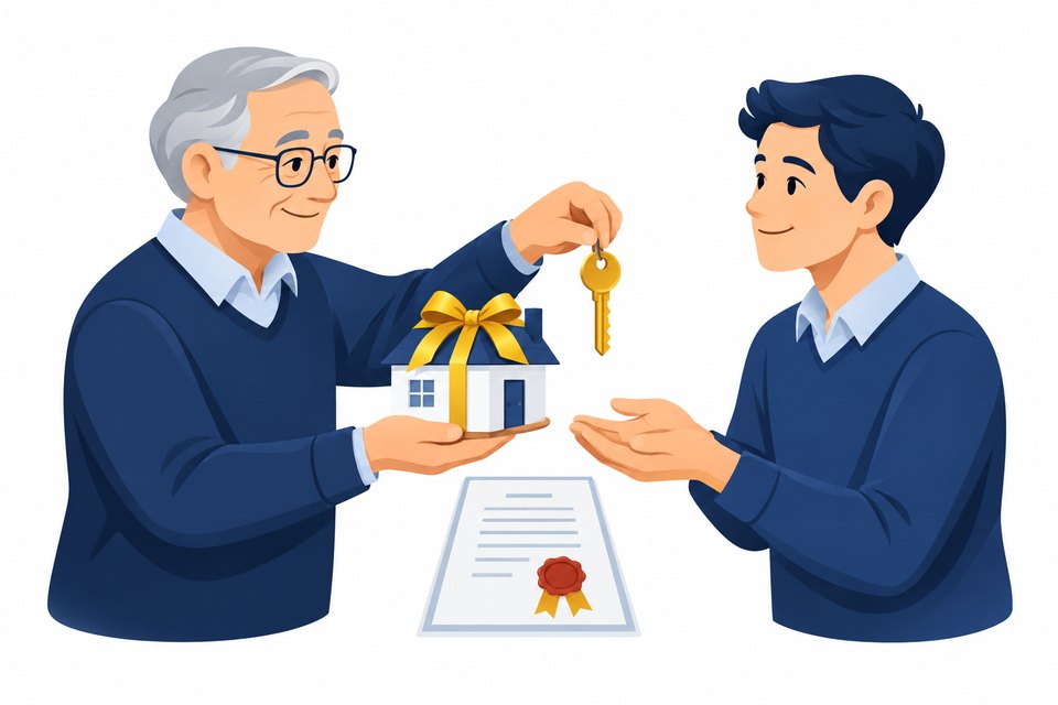 不動産の生前贈与のイメージ